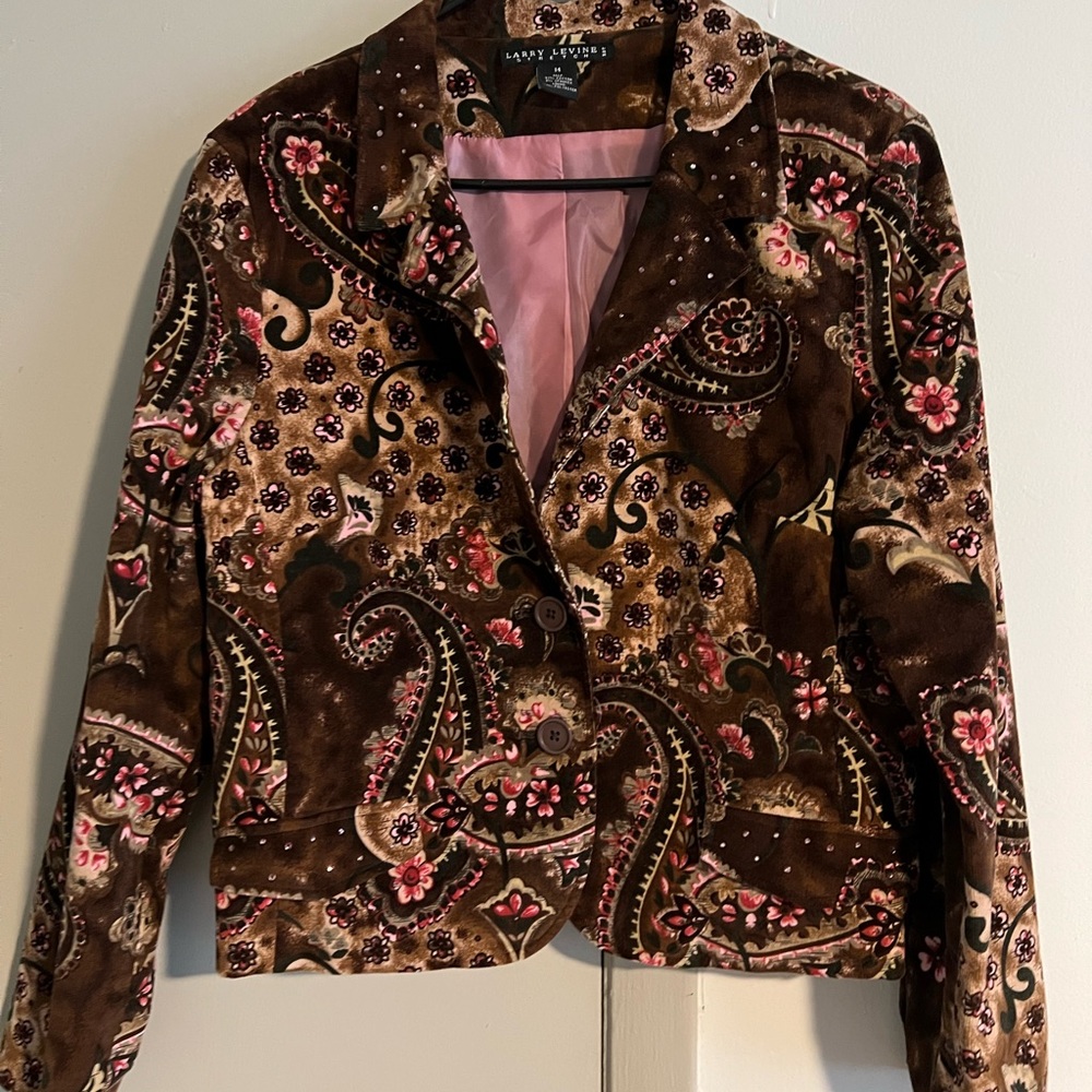Size 14, Sturdy Stetch Corduroy Blazer bu Larry Levine